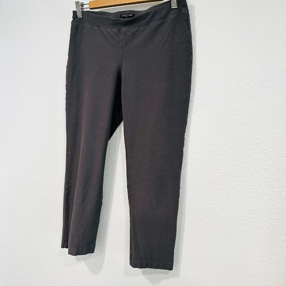 Eileen Fisher Pull On Crop Stretch Pants Gray W28"xL22.5" Womens Petite Small PS - Picture 4 of 7